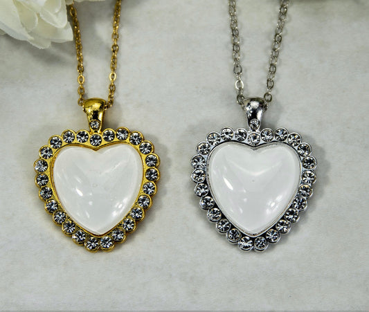 Personalized heart necklaces